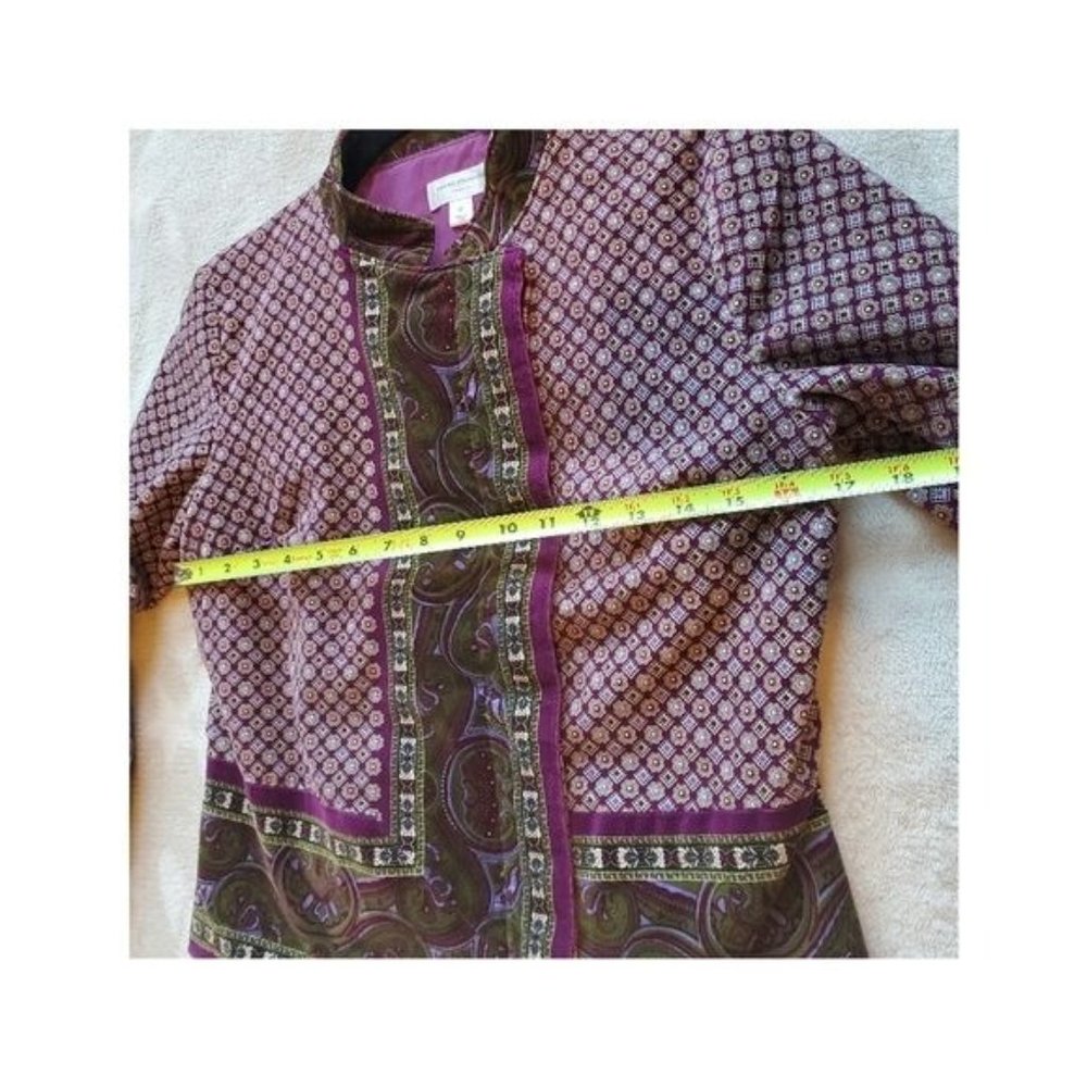 Isaac Mizrahi collab x target velvet blazer Y2K cotton blend - Picture 4 of 10